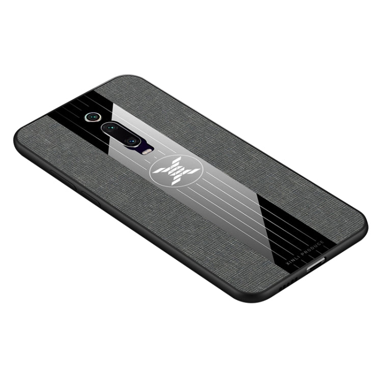 For Xiaomi Mi 9T / Redmi K20 XINLI Stitching Cloth Texture Shockproof TPU Protective Case(Gray) - Xiaomi Cases by XINLI | Online Shopping UK | buy2fix