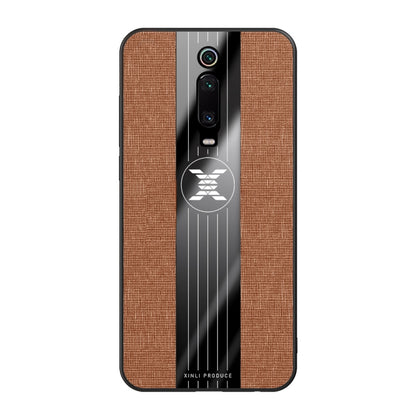 For Xiaomi Mi 9T / Redmi K20 XINLI Stitching Cloth Texture Shockproof TPU Protective Case(Brown) - Xiaomi Cases by XINLI | Online Shopping UK | buy2fix