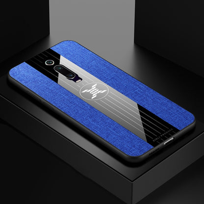 For Xiaomi Mi 9T / Redmi K20 XINLI Stitching Cloth Texture Shockproof TPU Protective Case(Blue) - Xiaomi Cases by XINLI | Online Shopping UK | buy2fix