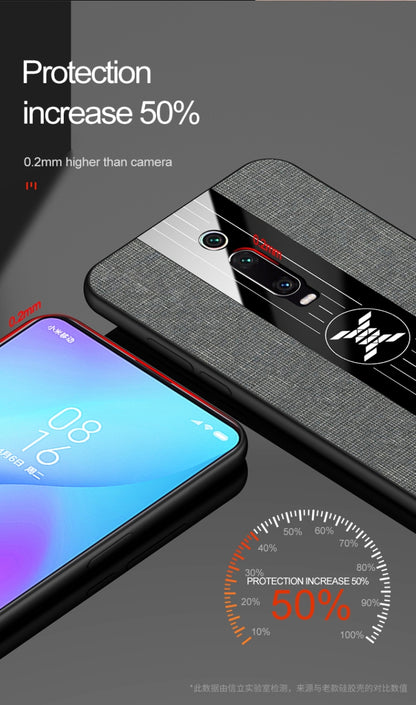 For Xiaomi Mi 9T / Redmi K20 XINLI Stitching Cloth Texture Shockproof TPU Protective Case(Blue) - Xiaomi Cases by XINLI | Online Shopping UK | buy2fix