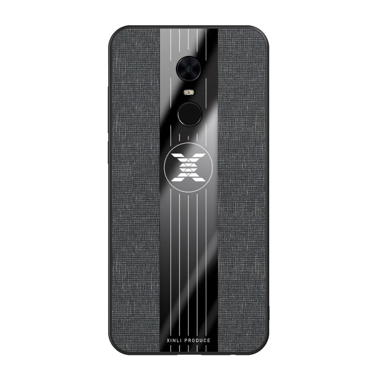 For Xiaomi Redmi 5 Plus XINLI Stitching Cloth Texture Shockproof TPU Protective Case(Black) - Xiaomi Cases by XINLI | Online Shopping UK | buy2fix