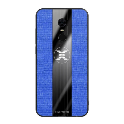 For Xiaomi Redmi 5 Plus XINLI Stitching Cloth Texture Shockproof TPU Protective Case(Blue) - Xiaomi Cases by XINLI | Online Shopping UK | buy2fix