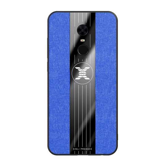 For Xiaomi Redmi 5 Plus XINLI Stitching Cloth Texture Shockproof TPU Protective Case(Blue) - Xiaomi Cases by XINLI | Online Shopping UK | buy2fix