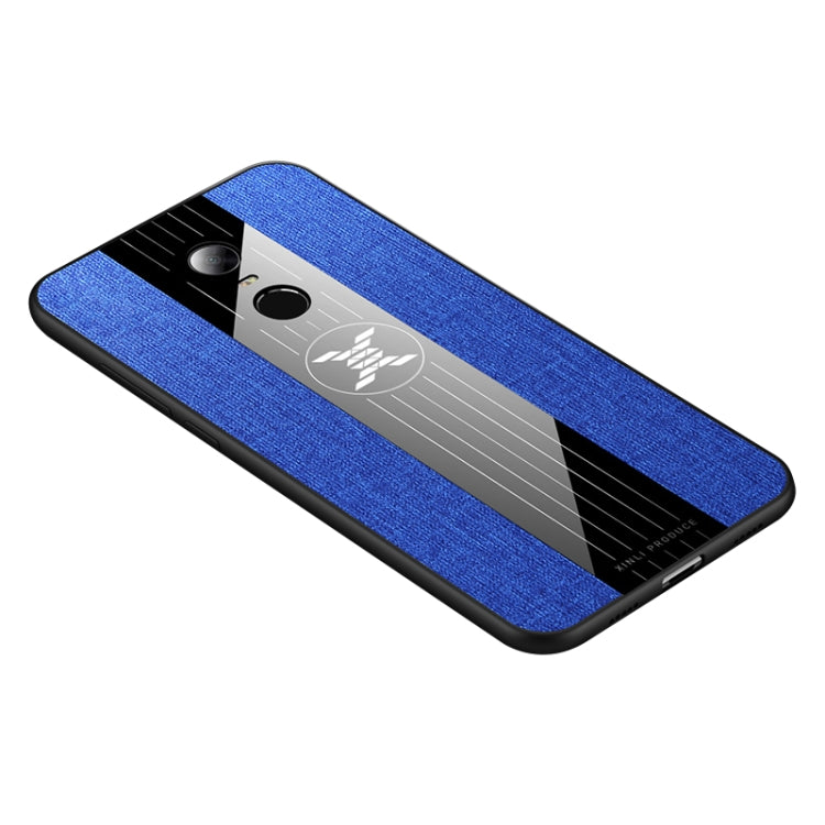 For Xiaomi Redmi 5 Plus XINLI Stitching Cloth Texture Shockproof TPU Protective Case(Blue) - Xiaomi Cases by XINLI | Online Shopping UK | buy2fix