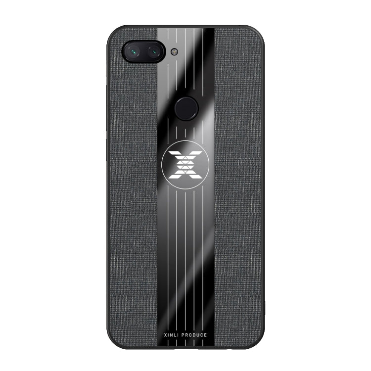 For Xiaomi Mi 8 Lite XINLI Stitching Cloth Texture Shockproof TPU Protective Case(Black) - Xiaomi Cases by XINLI | Online Shopping UK | buy2fix