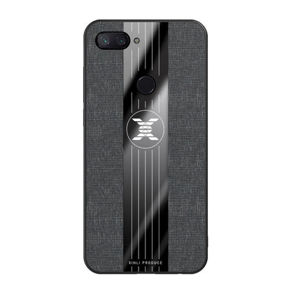 For Xiaomi Mi 8 Lite XINLI Stitching Cloth Texture Shockproof TPU Protective Case(Black) - Xiaomi Cases by XINLI | Online Shopping UK | buy2fix