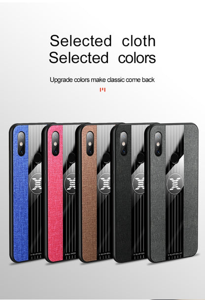 For Xiaomi Mi 8 Lite XINLI Stitching Cloth Texture Shockproof TPU Protective Case(Black) - Xiaomi Cases by XINLI | Online Shopping UK | buy2fix