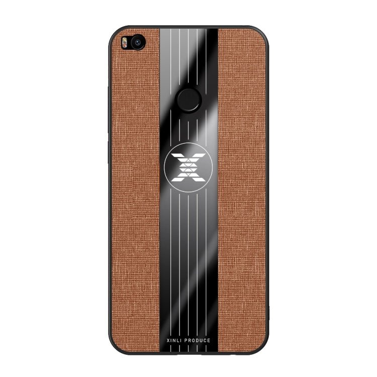 For Xiaomi Mi Max 2 XINLI Stitching Cloth Texture Shockproof TPU Protective Case(Brown) - Xiaomi Cases by XINLI | Online Shopping UK | buy2fix