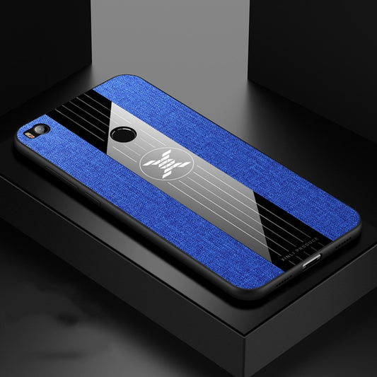 For Xiaomi Mi Max 2 XINLI Stitching Cloth Texture Shockproof TPU Protective Case(Blue) - Xiaomi Cases by XINLI | Online Shopping UK | buy2fix