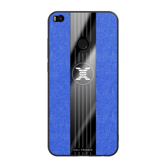 For Xiaomi Mi Max 2 XINLI Stitching Cloth Texture Shockproof TPU Protective Case(Blue) - Xiaomi Cases by XINLI | Online Shopping UK | buy2fix
