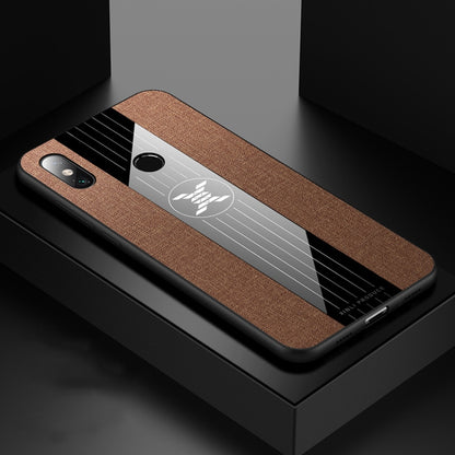 For Xiaomi Mi Max 3 XINLI Stitching Cloth Texture Shockproof TPU Protective Case(Brown) - Xiaomi Cases by XINLI | Online Shopping UK | buy2fix