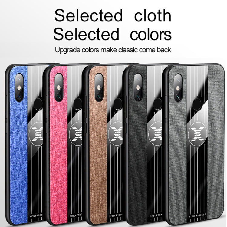 For Xiaomi Mi Max 3 XINLI Stitching Cloth Texture Shockproof TPU Protective Case(Brown) - Xiaomi Cases by XINLI | Online Shopping UK | buy2fix