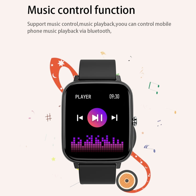 P6 1.54 inch TFT Color Screen IP68 Waterproof Smart Bracket, Support Bluetooth Call / Sleep Monitoring / Heart Rate Monitoring(Black) by buy2fix