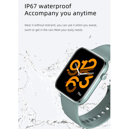 Z15 1.69 inch Touch Screen IP67 Waterproof Smart Watch, Support Blood Pressure Monitoring / Sleep Monitoring / Heart Rate Monitoring(Green) by buy2fix