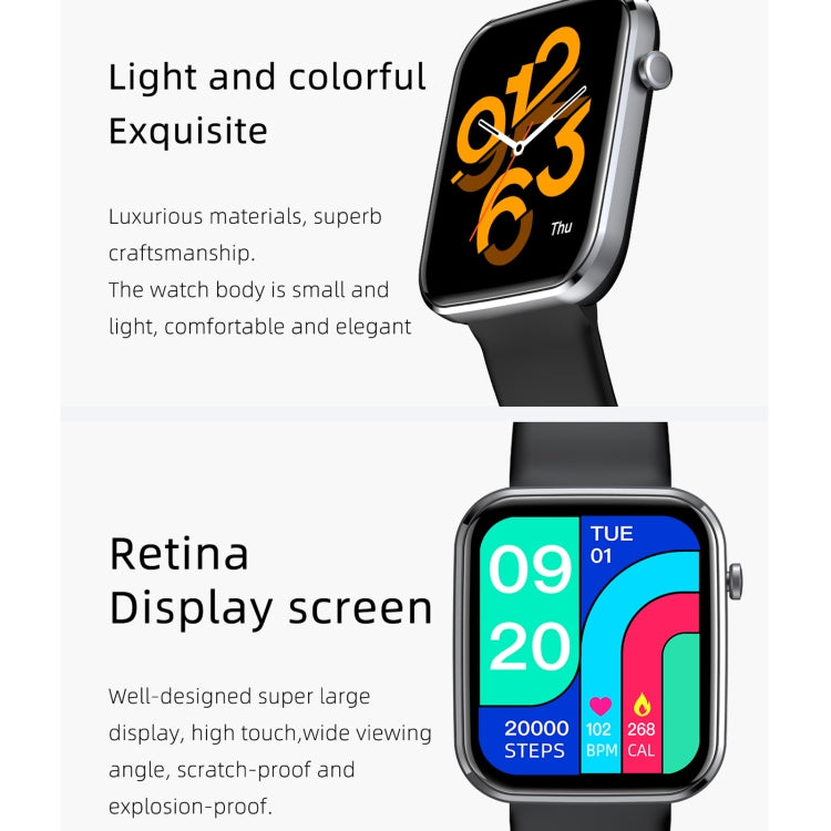 Z15 1.69 inch Touch Screen IP67 Waterproof Smart Watch, Support Blood Pressure Monitoring / Sleep Monitoring / Heart Rate Monitoring(Green) by buy2fix