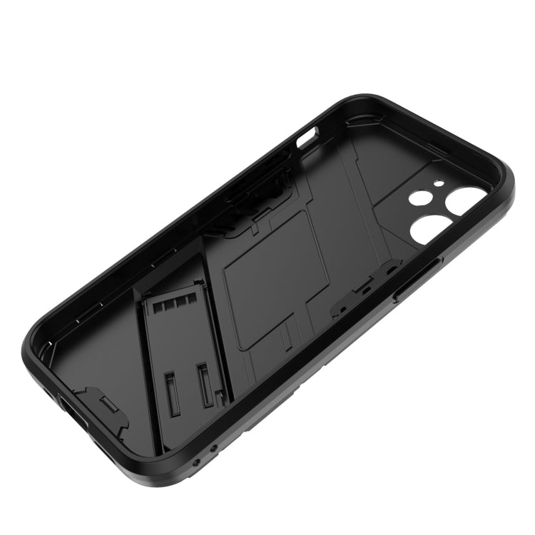 For iPhone 12 mini Punk Armor 2 in 1 PC + TPU Shockproof Case with Invisible Holder (Red) - iPhone 12 mini Cases by buy2fix | Online Shopping UK | buy2fix