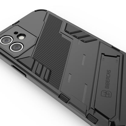 For iPhone 12 Punk Armor 2 in 1 PC + TPU Shockproof Case with Invisible Holder(White) - iPhone 12 / 12 Pro Cases by buy2fix | Online Shopping UK | buy2fix