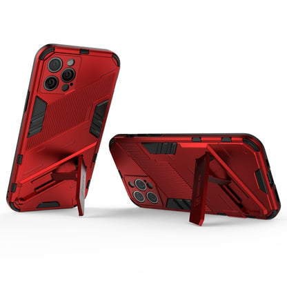 For iPhone 12 Pro Punk Armor 2 in 1 PC + TPU Shockproof Case with Invisible Holder(Red) - iPhone 12 / 12 Pro Cases by buy2fix | Online Shopping UK | buy2fix