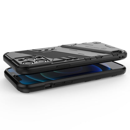 For iPhone 12 Pro Max Punk Armor 2 in 1 PC + TPU Shockproof Case with Invisible Holder(Grey) - iPhone 12 Pro Max Cases by buy2fix | Online Shopping UK | buy2fix