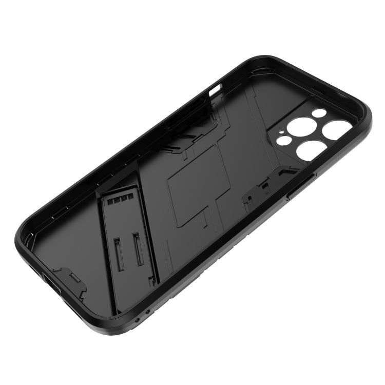 For iPhone 12 Pro Max Punk Armor 2 in 1 PC + TPU Shockproof Case with Invisible Holder(White) - iPhone 12 Pro Max Cases by buy2fix | Online Shopping UK | buy2fix
