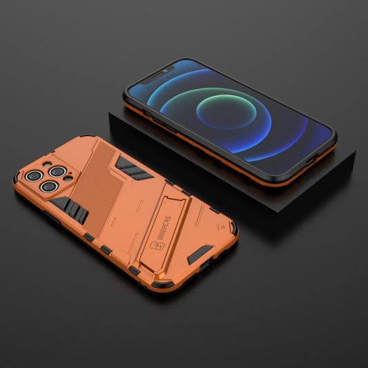 For iPhone 12 Pro Max Punk Armor 2 in 1 PC + TPU Shockproof Case with Invisible Holder(Orange) - iPhone 12 Pro Max Cases by buy2fix | Online Shopping UK | buy2fix