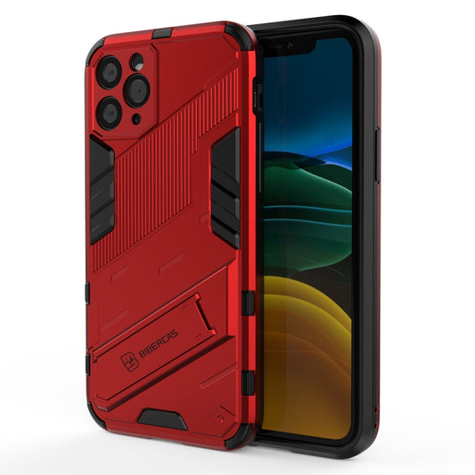 For iPhone 11 Pro Punk Armor 2 in 1 PC + TPU Shockproof Case with Invisible Holder (Red) - iPhone 11 Pro Cases by buy2fix | Online Shopping UK | buy2fix