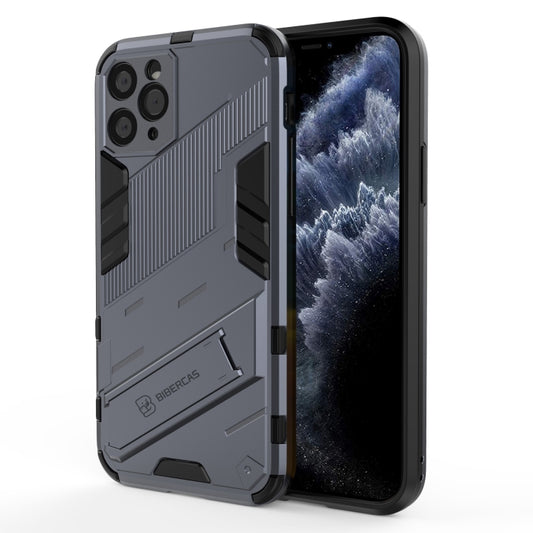 For iPhone 11 Pro Punk Armor 2 in 1 PC + TPU Shockproof Case with Invisible Holder (Grey) - iPhone 11 Pro Cases by buy2fix | Online Shopping UK | buy2fix