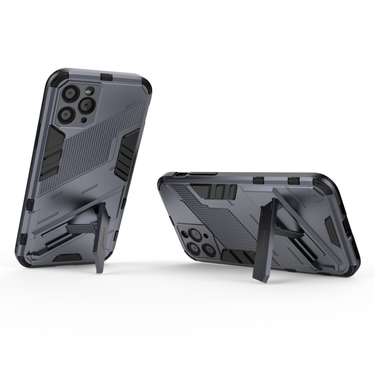 For iPhone 11 Pro Punk Armor 2 in 1 PC + TPU Shockproof Case with Invisible Holder (Grey) - iPhone 11 Pro Cases by buy2fix | Online Shopping UK | buy2fix