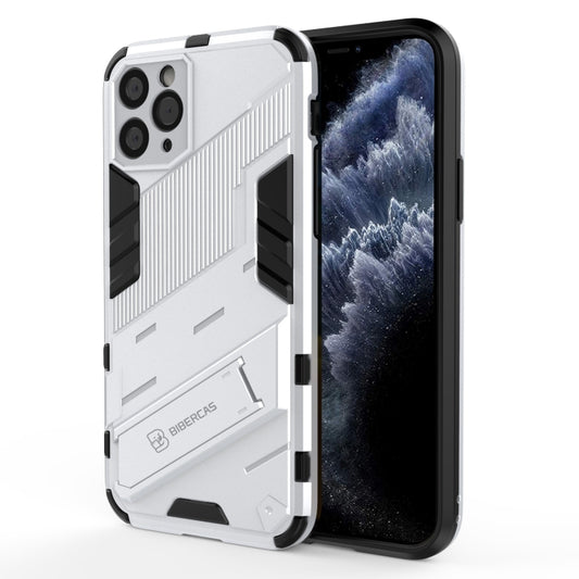 For iPhone 11 Pro Punk Armor 2 in 1 PC + TPU Shockproof Case with Invisible Holder (White) - iPhone 11 Pro Cases by buy2fix | Online Shopping UK | buy2fix
