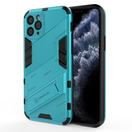 For iPhone 11 Pro Punk Armor 2 in 1 PC + TPU Shockproof Case with Invisible Holder (Blue) - iPhone 11 Pro Cases by buy2fix | Online Shopping UK | buy2fix