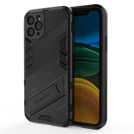 For iPhone 11 Punk Armor 2 in 1 PC + TPU Shockproof Case with Invisible Holder (Black) - iPhone 11 Cases by buy2fix | Online Shopping UK | buy2fix