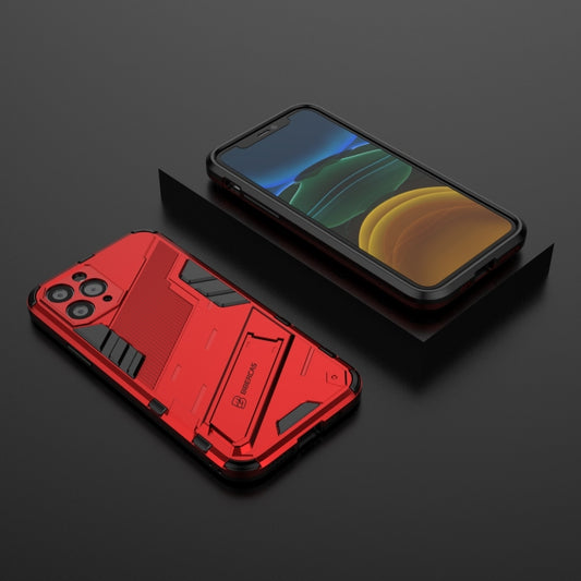 For iPhone 11 Punk Armor 2 in 1 PC + TPU Shockproof Case with Invisible Holder (Red) - iPhone 11 Cases by buy2fix | Online Shopping UK | buy2fix