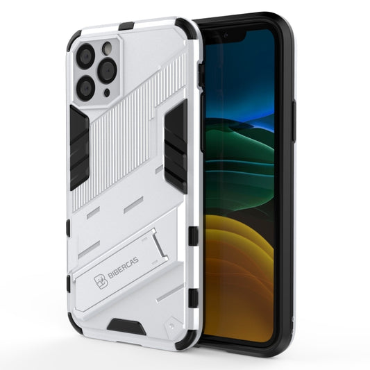 For iPhone 11 Punk Armor 2 in 1 PC + TPU Shockproof Case with Invisible Holder (White) - iPhone 11 Cases by buy2fix | Online Shopping UK | buy2fix