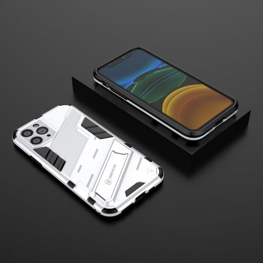 For iPhone 11 Punk Armor 2 in 1 PC + TPU Shockproof Case with Invisible Holder (White) - iPhone 11 Cases by buy2fix | Online Shopping UK | buy2fix