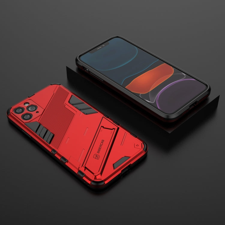 For iPhone 11 Pro Max Punk Armor 2 in 1 PC + TPU Shockproof Case with Invisible Holder (Red) - iPhone 11 Pro Max Cases by buy2fix | Online Shopping UK | buy2fix