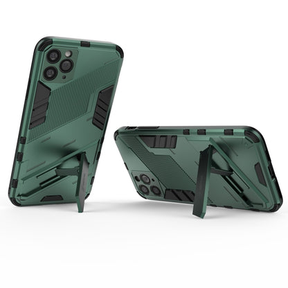 For iPhone 11 Pro Max Punk Armor 2 in 1 PC + TPU Shockproof Case with Invisible Holder (Green) - iPhone 11 Pro Max Cases by buy2fix | Online Shopping UK | buy2fix