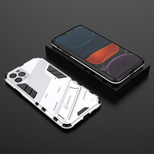 For iPhone 11 Pro Max Punk Armor 2 in 1 PC + TPU Shockproof Case with Invisible Holder (White) - iPhone 11 Pro Max Cases by buy2fix | Online Shopping UK | buy2fix