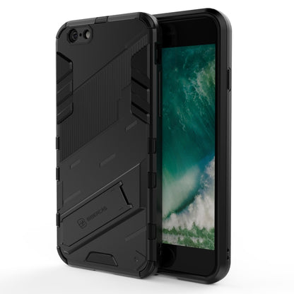 Punk Armor 2 in 1 PC + TPU Shockproof Case with Invisible Holder For iPhone 6 & 6s(Black) - More iPhone Cases by buy2fix | Online Shopping UK | buy2fix
