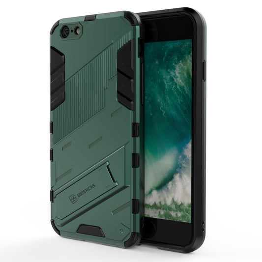 Punk Armor 2 in 1 PC + TPU Shockproof Case with Invisible Holder For iPhone 6 & 6s(Green) - More iPhone Cases by buy2fix | Online Shopping UK | buy2fix