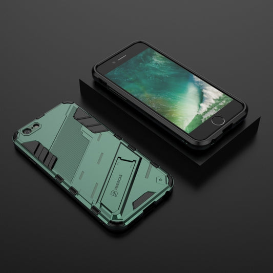 Punk Armor 2 in 1 PC + TPU Shockproof Case with Invisible Holder For iPhone 6 & 6s(Green) - More iPhone Cases by buy2fix | Online Shopping UK | buy2fix