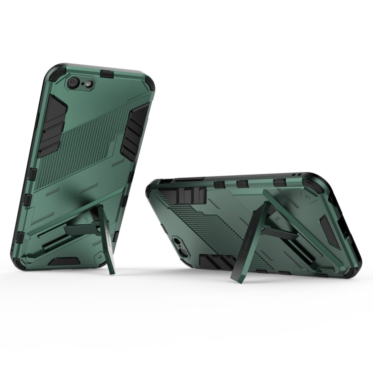 Punk Armor 2 in 1 PC + TPU Shockproof Case with Invisible Holder For iPhone 6 & 6s(Green) - More iPhone Cases by buy2fix | Online Shopping UK | buy2fix