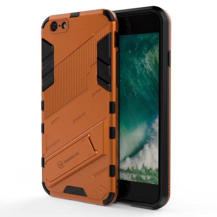 Punk Armor 2 in 1 PC + TPU Shockproof Case with Invisible Holder For iPhone 6 & 6s(Orange) - More iPhone Cases by buy2fix | Online Shopping UK | buy2fix