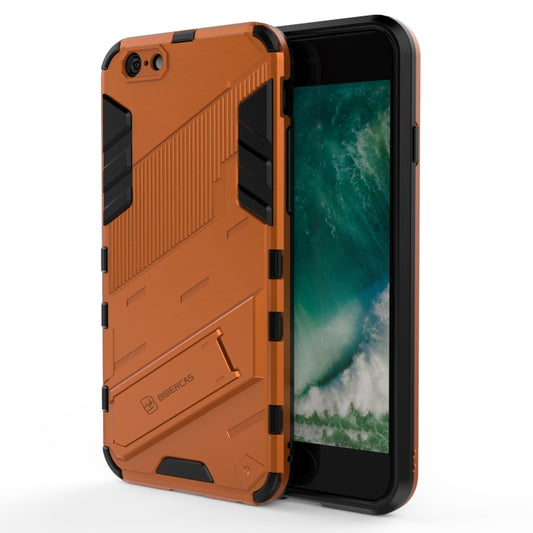 Punk Armor 2 in 1 PC + TPU Shockproof Case with Invisible Holder For iPhone 6 & 6s(Orange) - More iPhone Cases by buy2fix | Online Shopping UK | buy2fix