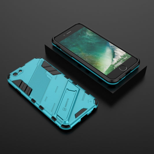 Punk Armor 2 in 1 PC + TPU Shockproof Case with Invisible Holder For iPhone 6 & 6s(Blue) - More iPhone Cases by buy2fix | Online Shopping UK | buy2fix