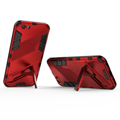 Punk Armor 2 in 1 PC + TPU Shockproof Case with Invisible Holder For iPhone 6 & 6s(Light Red) - More iPhone Cases by buy2fix | Online Shopping UK | buy2fix