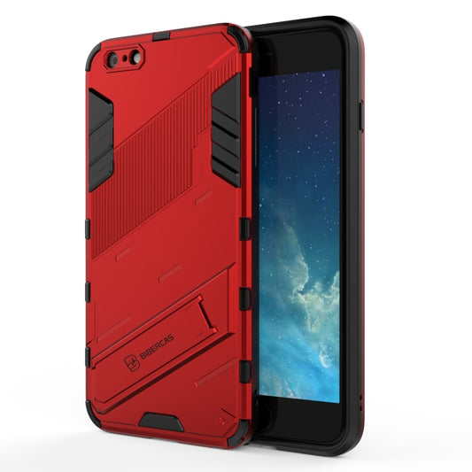 Punk Armor 2 in 1 PC + TPU Shockproof Case with Invisible Holder For iPhone 6 Plus & 6s  Plus(Red) - More iPhone Cases by buy2fix | Online Shopping UK | buy2fix