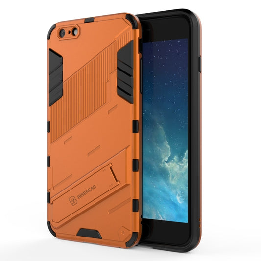 Punk Armor 2 in 1 PC + TPU Shockproof Case with Invisible Holder For iPhone 6 Plus & 6s  Plus(Orange) - More iPhone Cases by buy2fix | Online Shopping UK | buy2fix