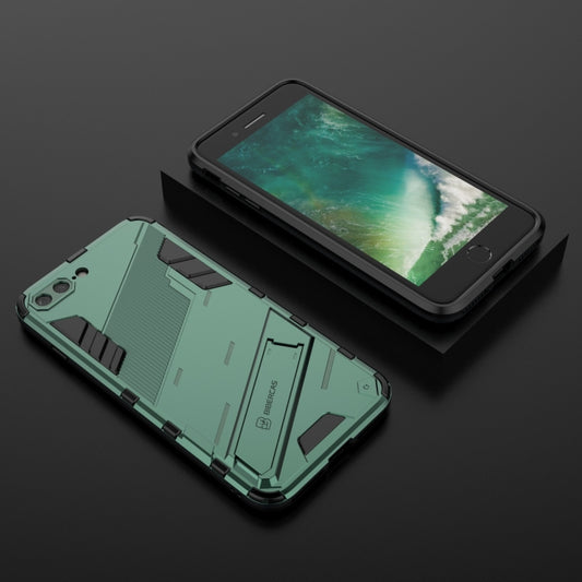 Punk Armor 2 in 1 PC + TPU Shockproof Case with Invisible Holder For iPhone 7 Plus & 8  Plus(Green) - More iPhone Cases by buy2fix | Online Shopping UK | buy2fix