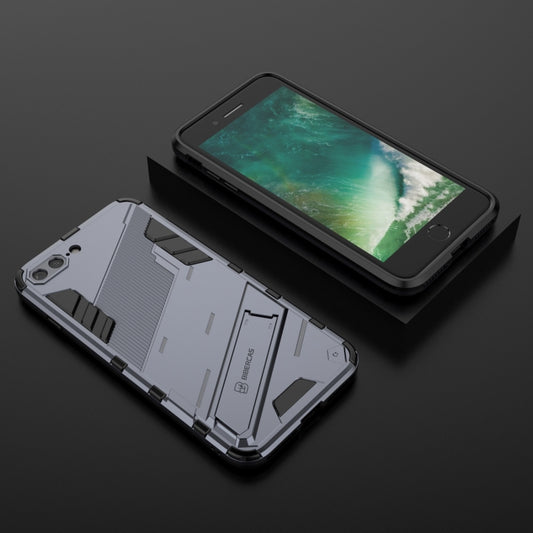 Punk Armor 2 in 1 PC + TPU Shockproof Case with Invisible Holder For iPhone 7 Plus & 8  Plus(Grey) - More iPhone Cases by buy2fix | Online Shopping UK | buy2fix