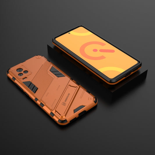 Punk Armor 2 in 1 PC + TPU Shockproof Case with Invisible Holder For vivo iQOO 7(Orange) - vivo Cases by buy2fix | Online Shopping UK | buy2fix